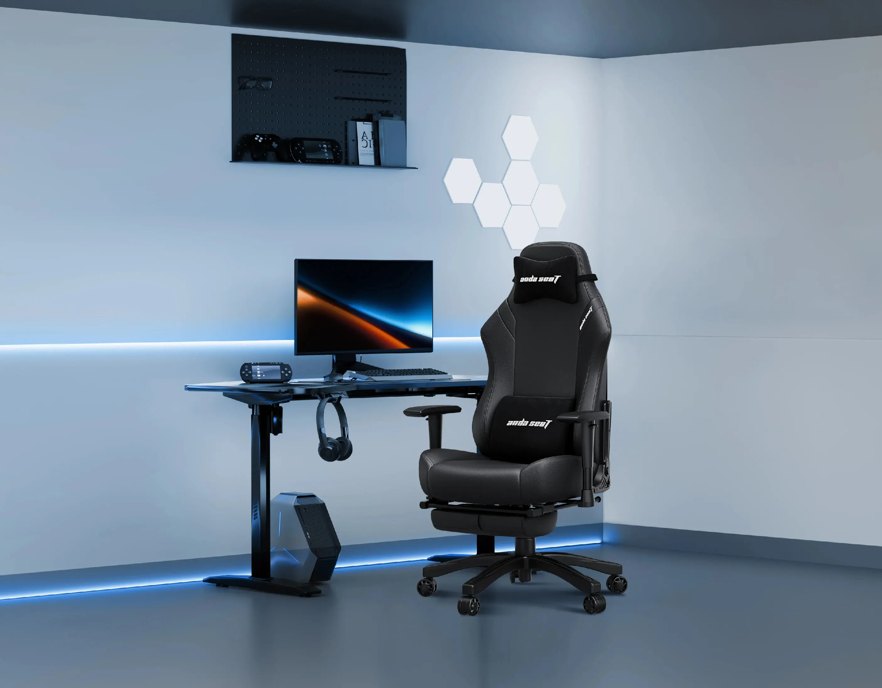 Anda Seat геймърски стол Gaming Chair Luna Pro - L - Fabric Black - image 22
