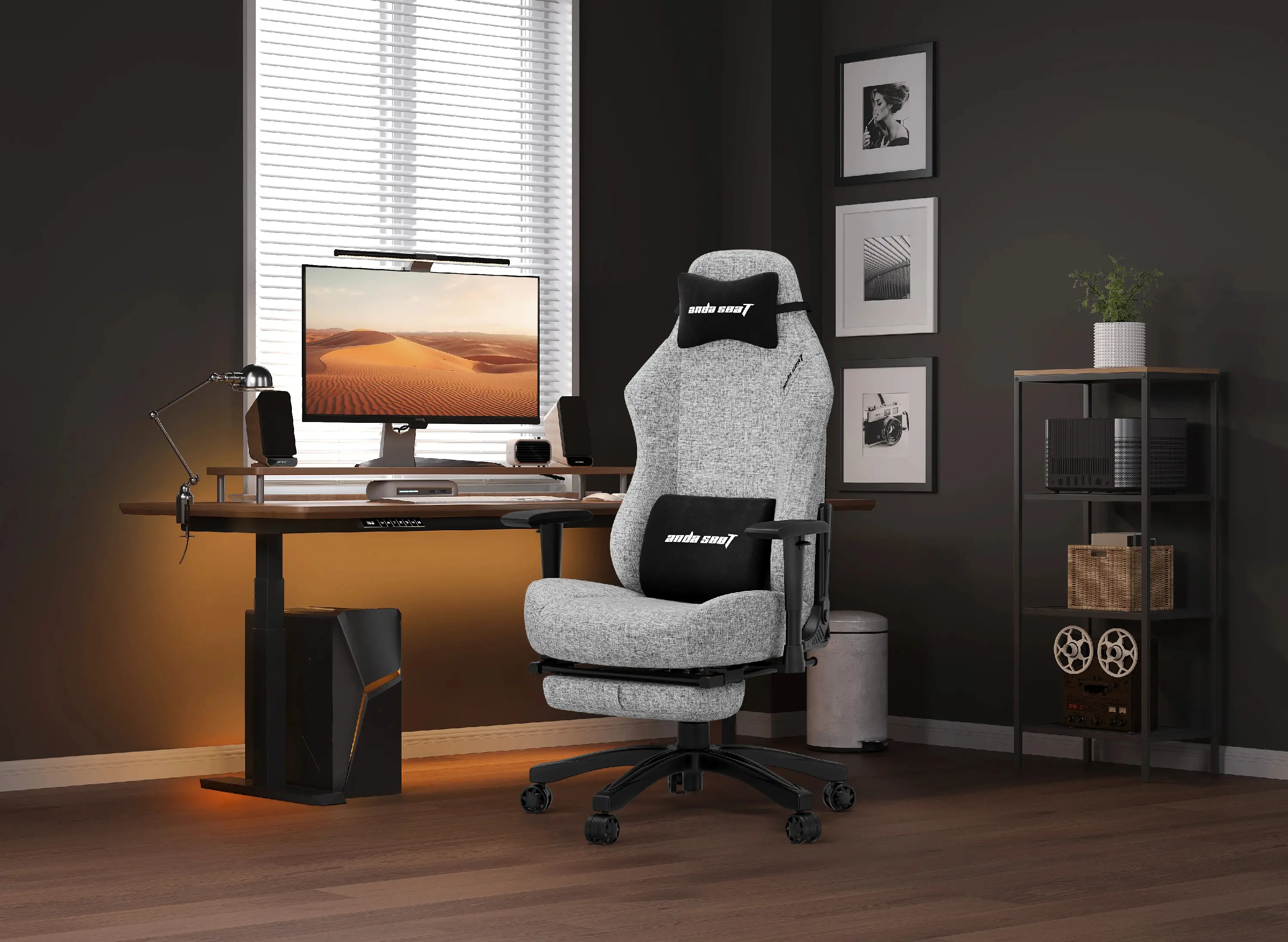 Anda Seat геймърски стол Gaming Chair Luna Pro - L - Fabric Black - image 23