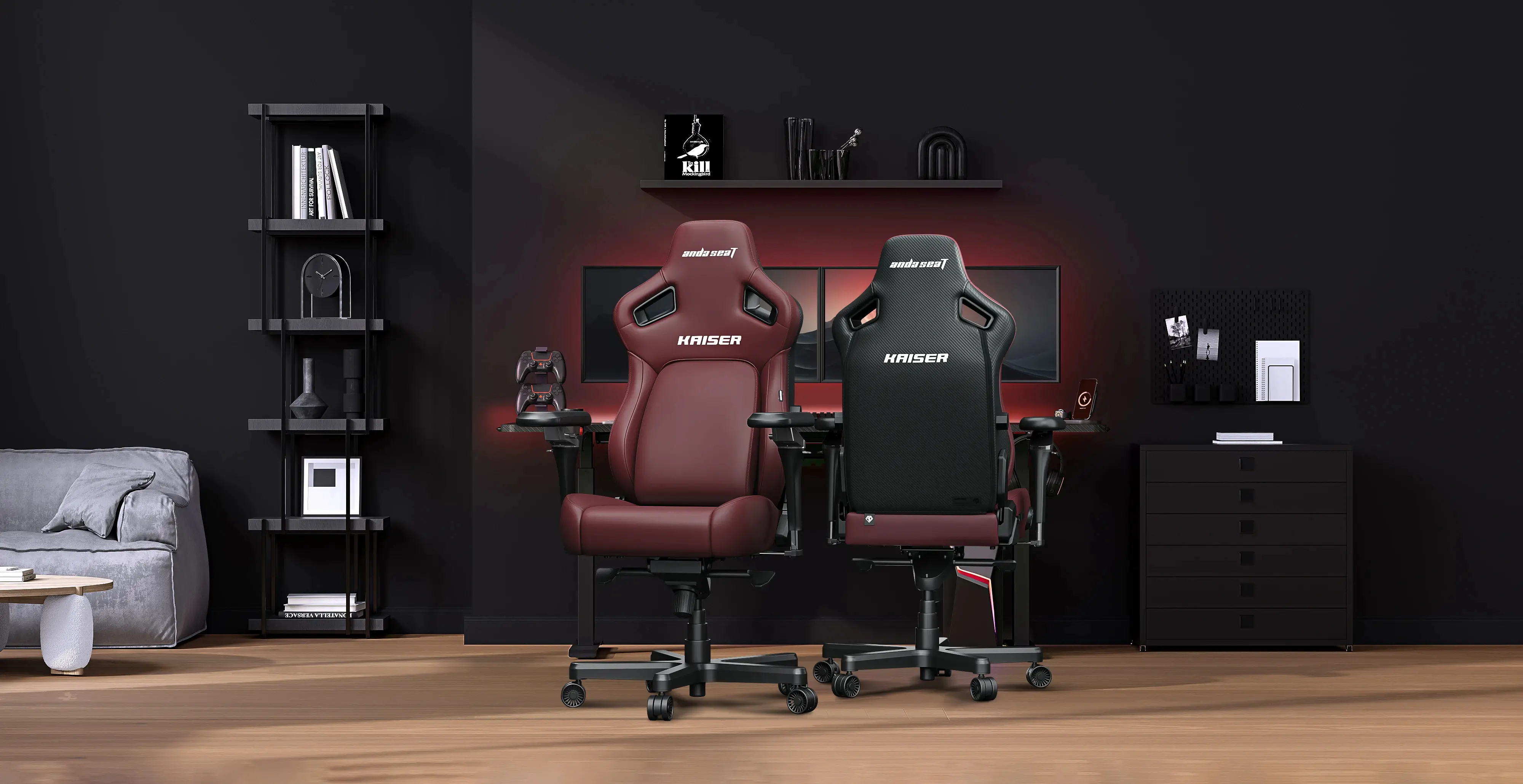 Anda Seat геймърски стол Gaming Chair Kaiser 4 V2 XL6D - Fabric Black - image 24