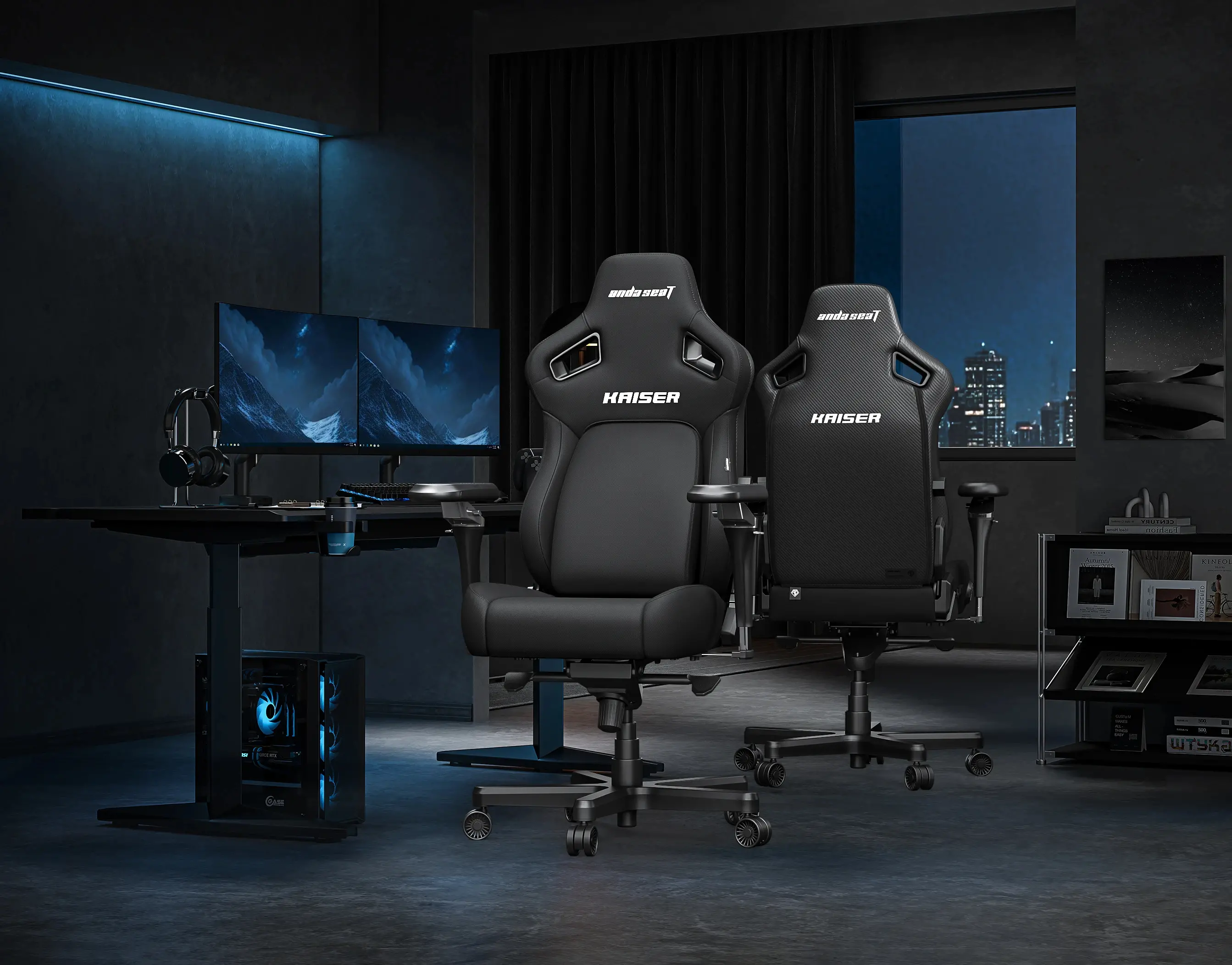 Anda Seat геймърски стол Gaming Chair Kaiser 4 V2 XL6D - Fabric Black - image 25