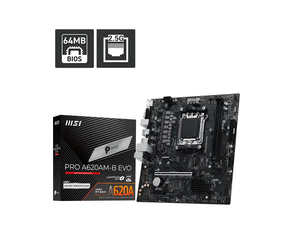 Дънна платка, MSI PRO A620AM-B EVO - image 4