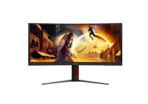 Монитор, AOC CU34G4ZCA, 34" Curved 1500R, Fast VA, WLED, 3440x1440@250Hz, 1ms GtG, 0.3ms MPRT, 450cd m/2, 3000:1, Adaptive Sync, FlickerFree, Low Blue Light, Tilt, Height Adjust, Swivel, 2xHDMI, DP, USB hub - image 2
