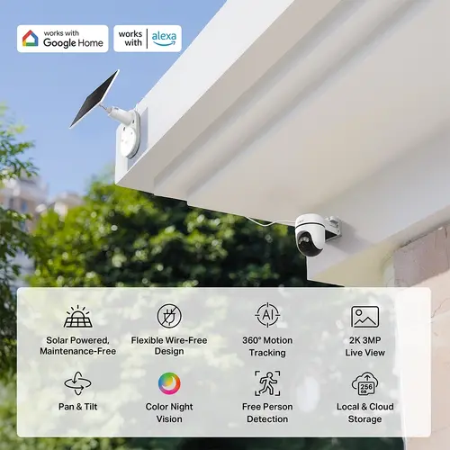 Камера TP-Link Tapo C610 KIT,охранителна камера със соларно захранване - image 3