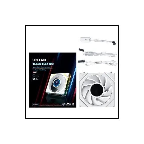 Lian Li вентилатор Fan 120mm - UNI FAN TL LCD FLEX - White - image 4