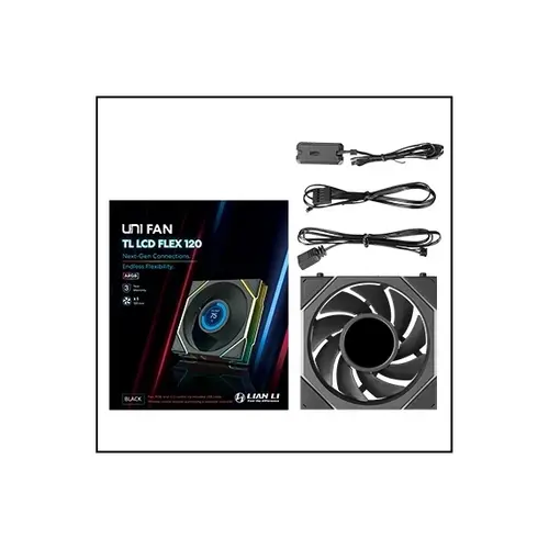 Lian Li вентилатор Fan 120mm - UNI FAN TL LCD FLEX - Black - 6