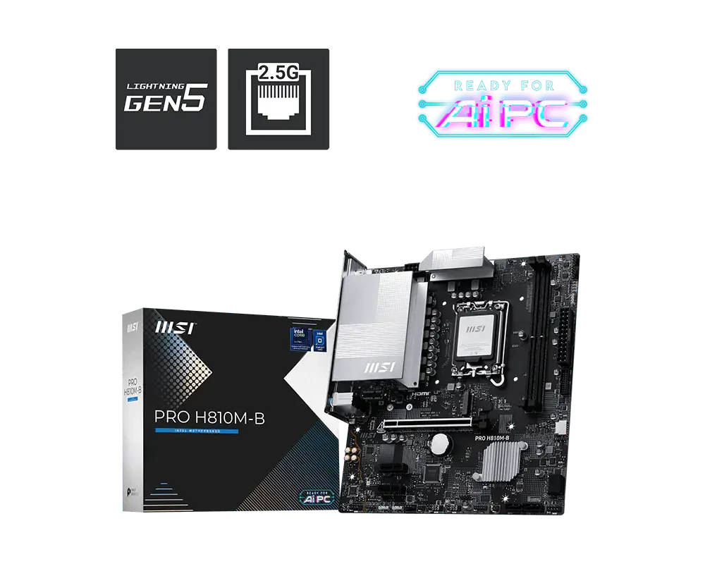 Дънна платка, MSI PRO H810M-B - image 4
