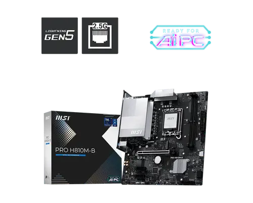 Дънна платка, MSI PRO H810M-B - image 4