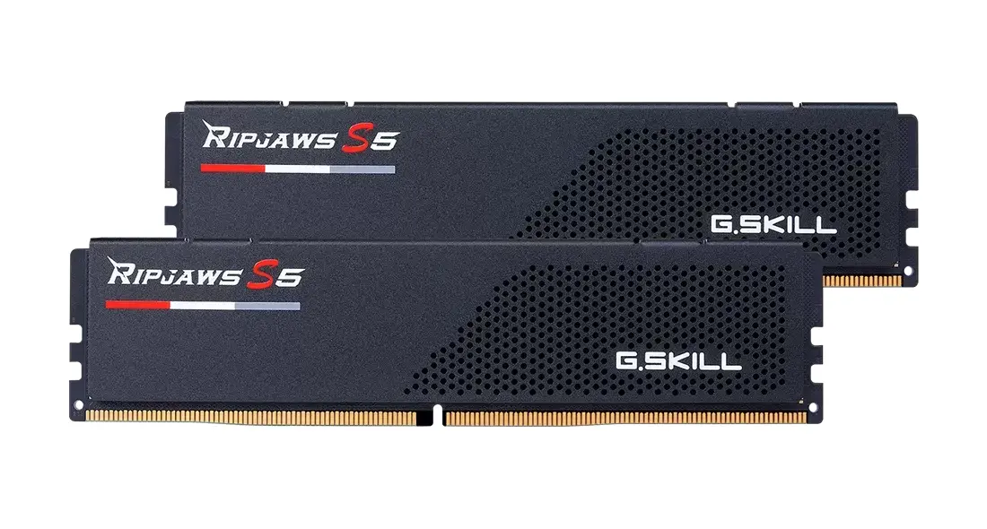 Памет G.SKILL Ripjaws S5 Black 128GB(2x64GB) DDR5 6400MHz, CL36 - Intel XMP