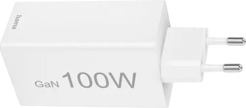 Зарядно устройство, 3 порта, Hama Wireless charger USB-C USB-A 100W White - PN 00201997 - 3