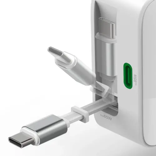 Зарядно устройство, бързо, 2 порта Hama Wireless charger USB-C 65W - PN 00201957 - image 2