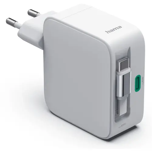 Зарядно устройство, бързо, 2 порта Hama Wireless charger USB-C 65W - PN 00201957 - image 4