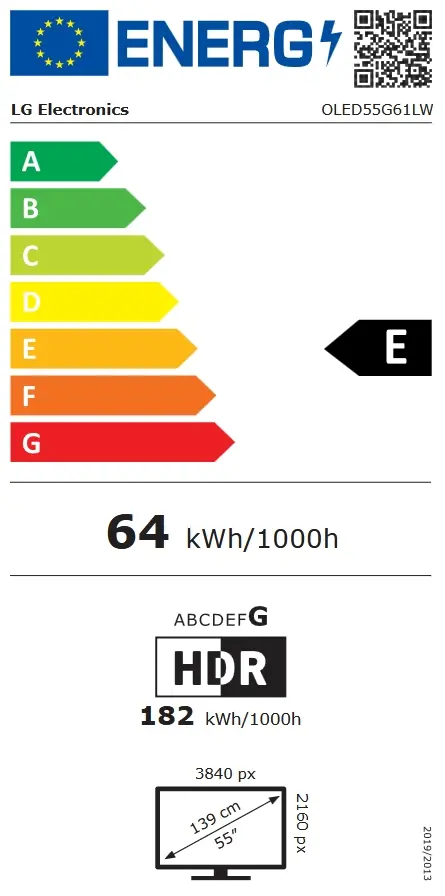 Телевизор, LG OLED55G61LW, 55" UHD OLED evo, 4K (3840 x 2160), DVB-C/T2/S2, Full Cinema Screnn, Alpha 11 AI 4K, 120Hz Native (VRR 165Hz), ThinQ AI, HDR10, VRR, NVIDIA G-SYNC, AMD FreeSync, Dolby Vision, Dolby Atmos, Wi-Fi 6, Bluetooth, HDMI, USB, Airplay 2, IC slot - image 2