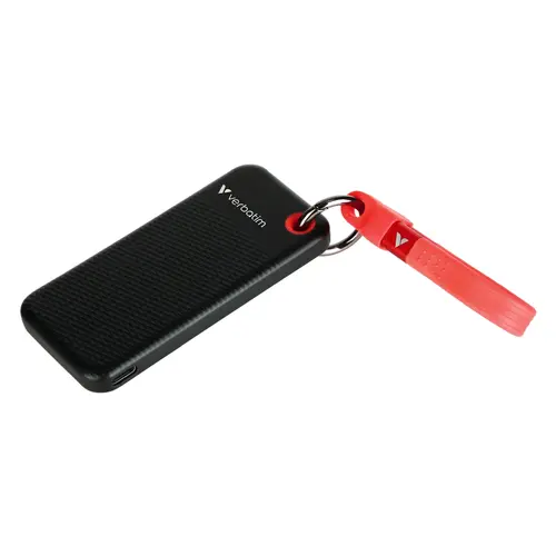 Твърд диск, Verbatim Pocket SSD USB 3.2 Gen 2 512GB Black/Red - image 2