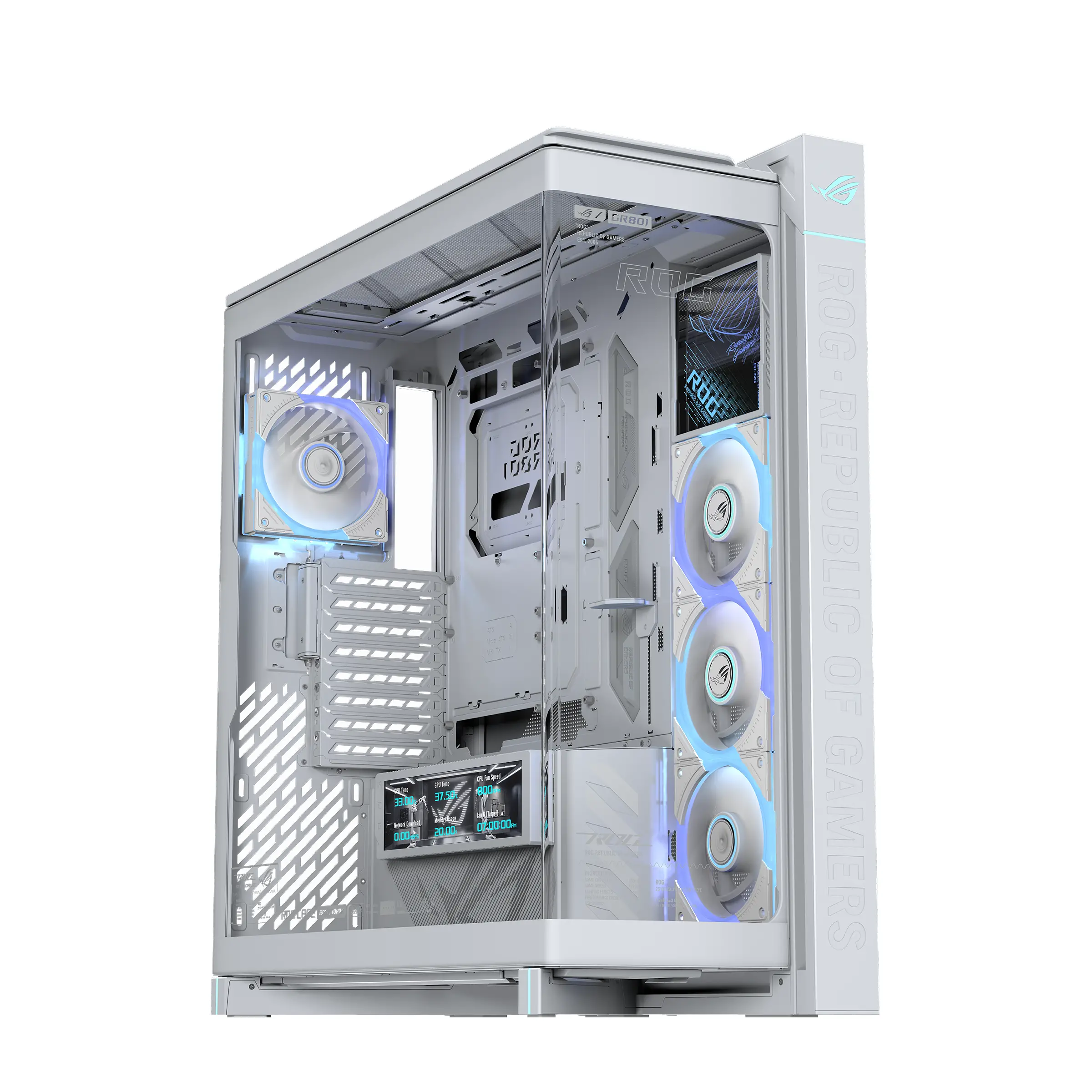 Carcasă ASUS ROG CRONOX ARGB E-ATX Mid-Tower - Alb