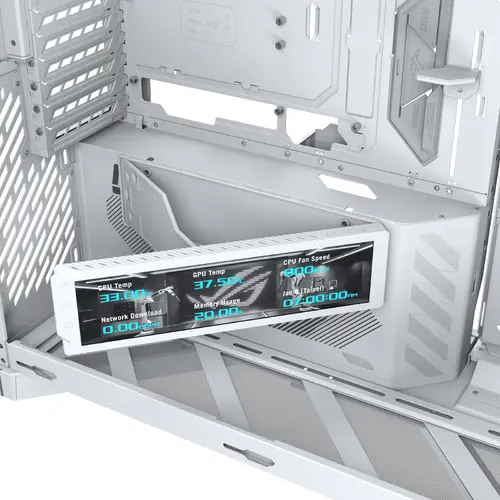 Кутия ASUS ROG CRONOX ARGB E-ATX Mid-Tower - White - 11
