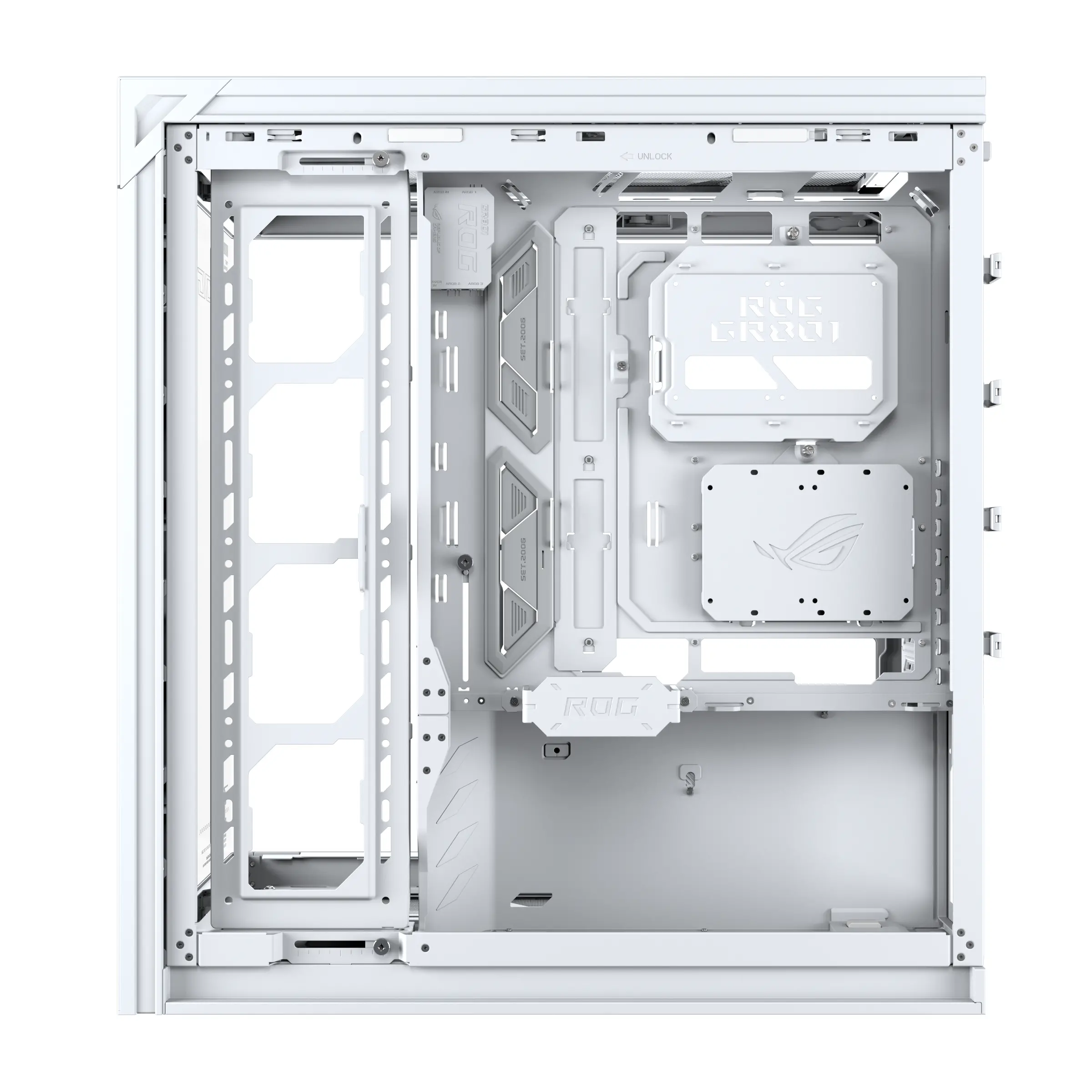 Кутия ASUS ROG CRONOX ARGB E-ATX Mid-Tower - White - image 12