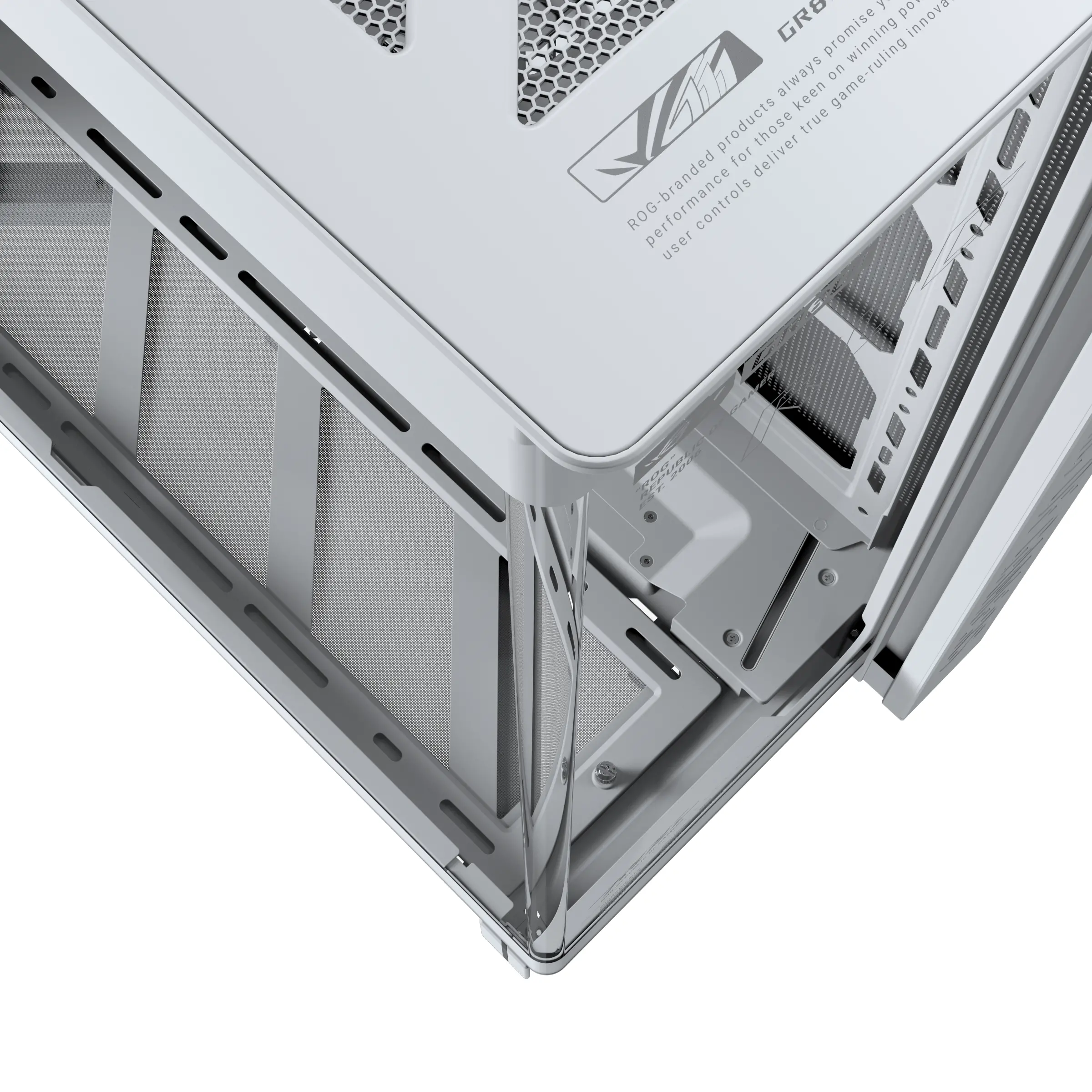 Кутия ASUS ROG CRONOX ARGB E-ATX Mid-Tower - White - image 4