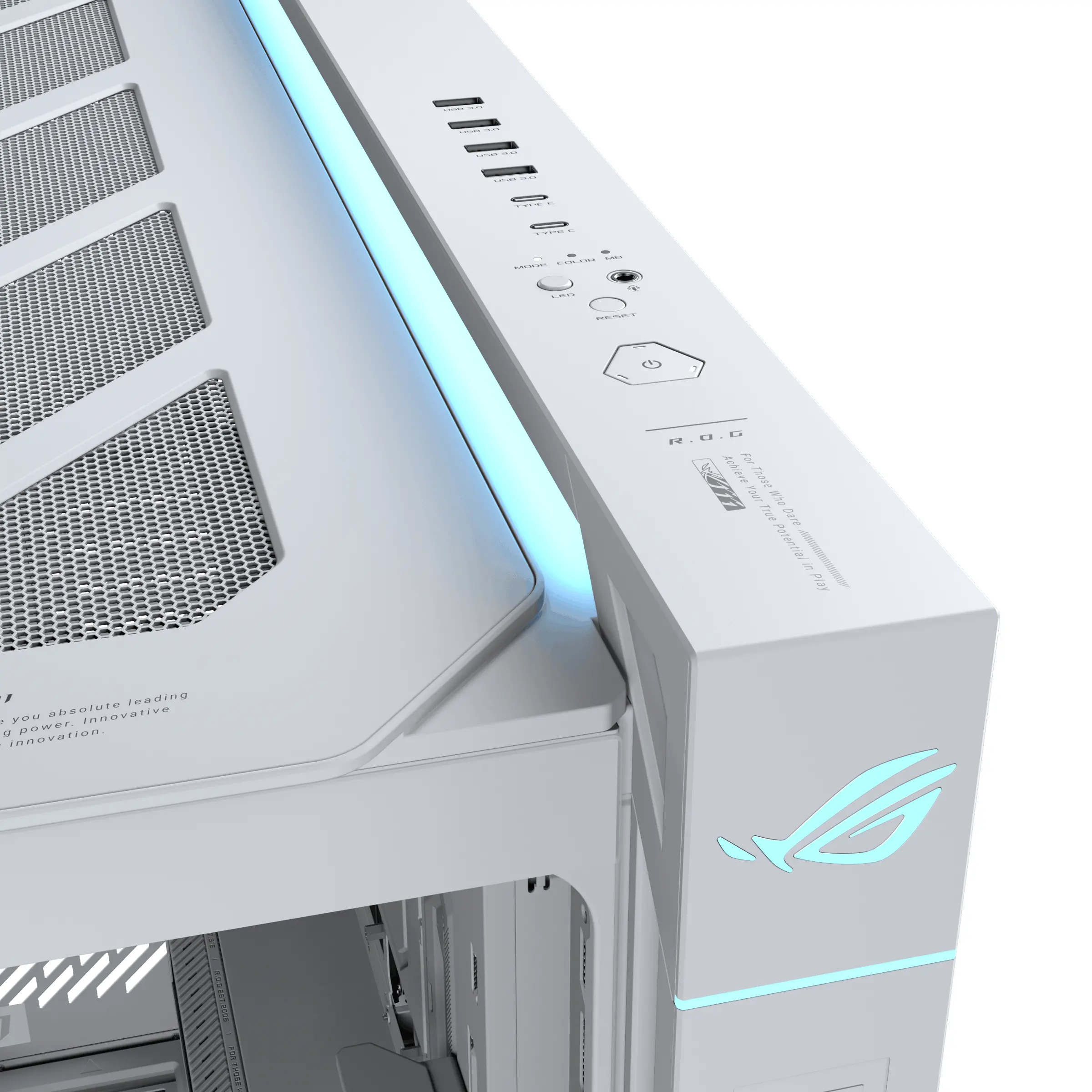 Кутия ASUS ROG CRONOX ARGB E-ATX Mid-Tower - White - image 5
