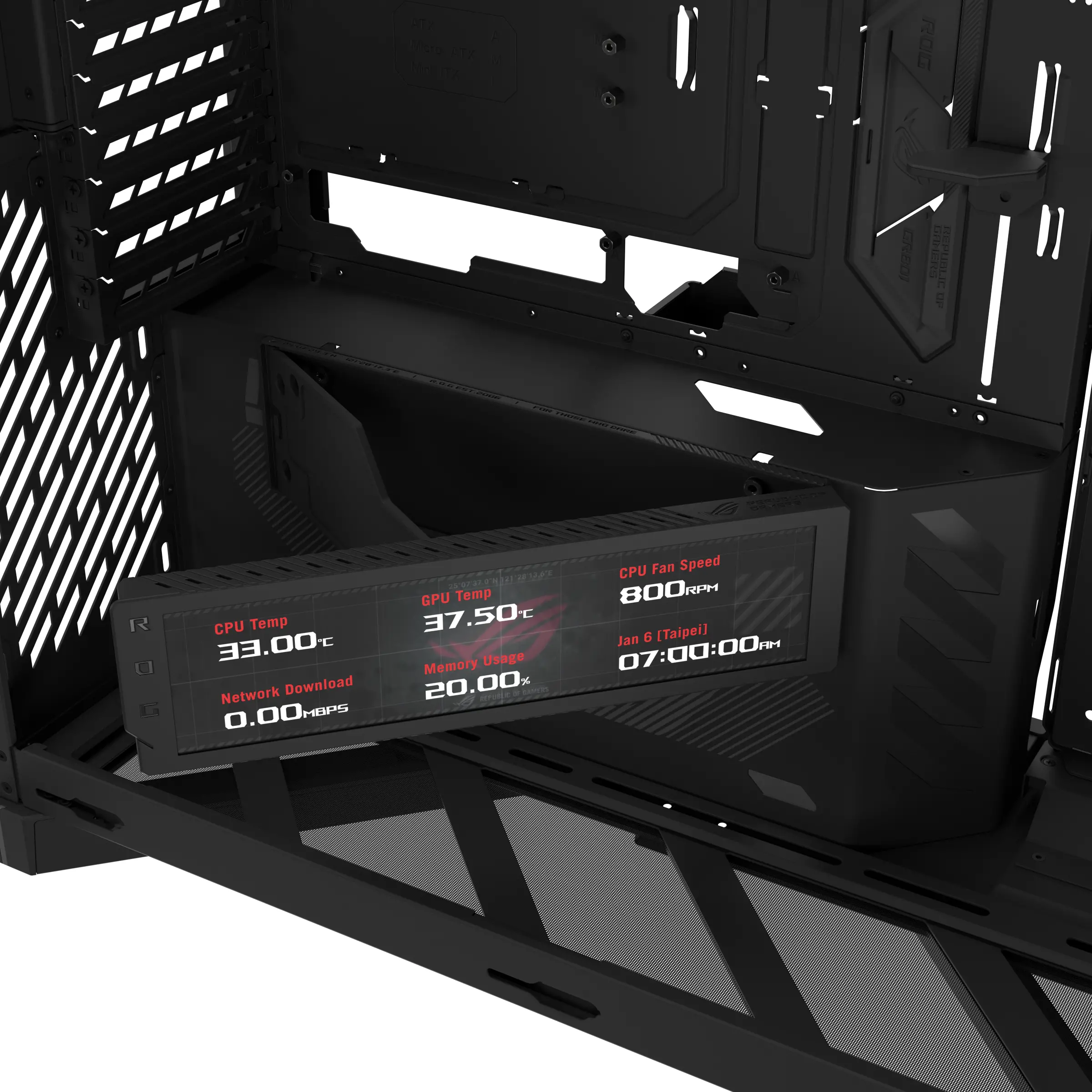 Κουτί υπολογιστή, Asus ROG Cronox GR801 Curved TG ARGB - image 11