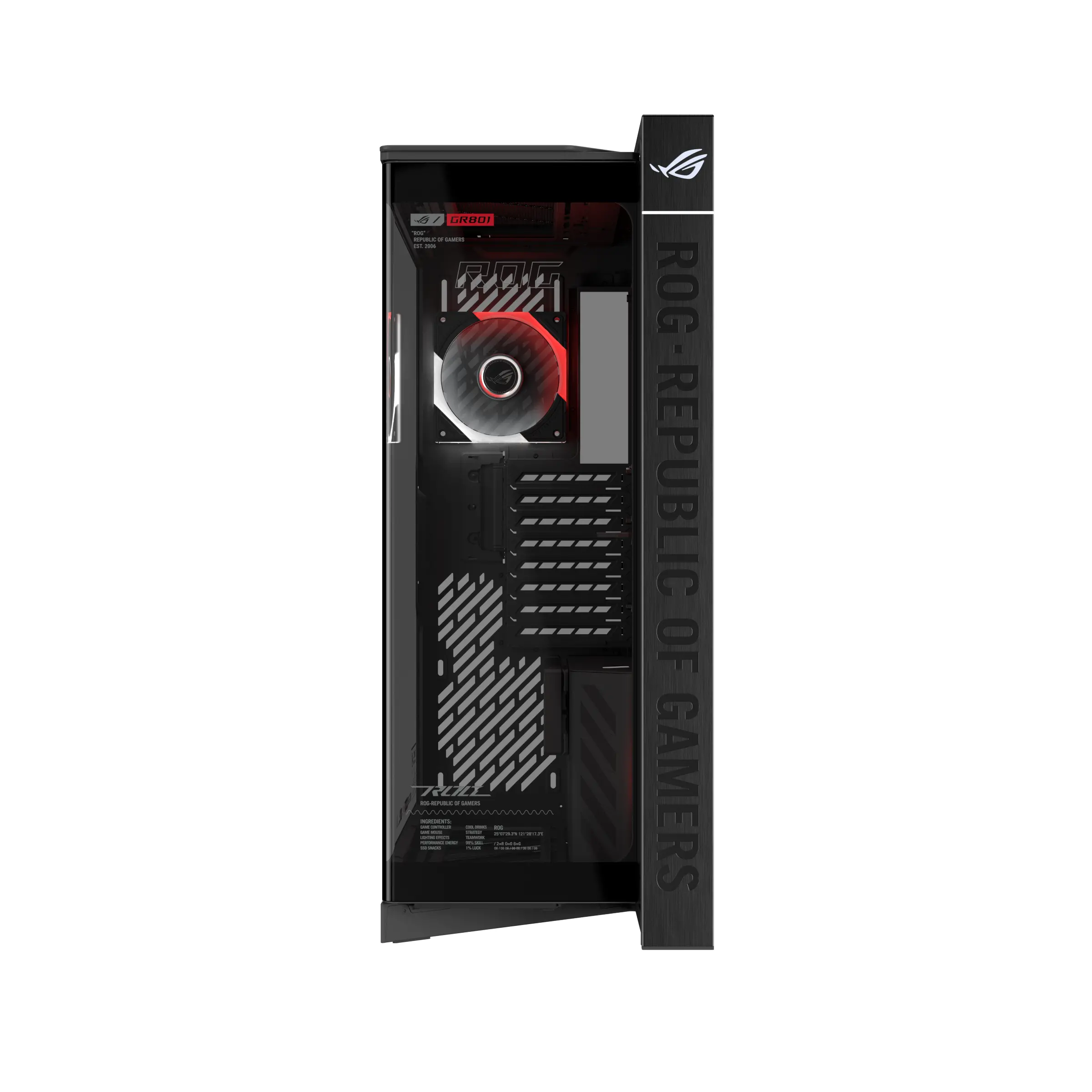 Кутия за компютър, Asus ROG Cronox GR801 Curved TG ARGB - image 3