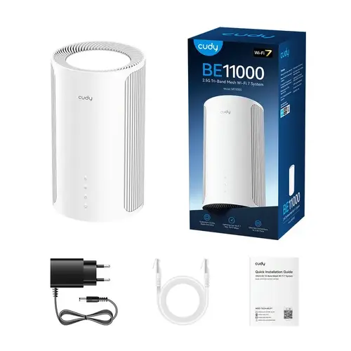 Безжична MESH система Cudy M11000 BE11000 Tri-Band 2.4/5/6Ghz 688 - 5765 Mbps - image 2