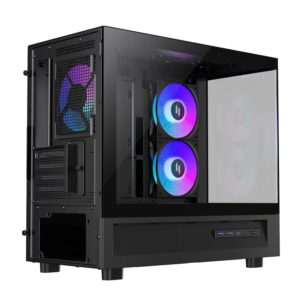Gamemax кутия Case mATX - NEX C31 BK - image 6