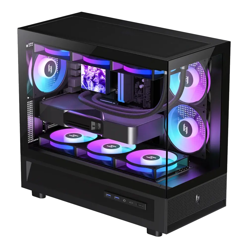 Gamemax кутия Case mATX - NEX C31 BK - image 8