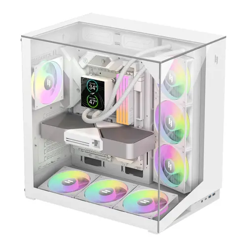 Gamemax кутия Case ATX - NEX C56 VC WH - 2