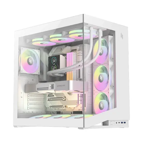 Gamemax кутия Case ATX - NEX C56 WH - 1