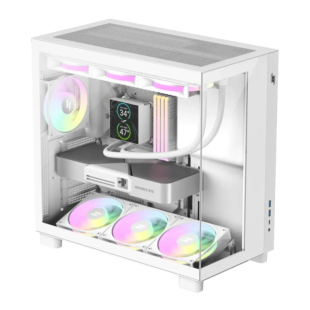 Gamemax кутия Case ATX - NEX C53 WH - image 2
