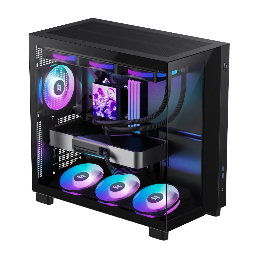 Gamemax кутия Case ATX - NEX C53 BK - image 3