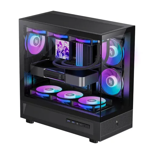 Gamemax кутия Case ATX - NEX C51 BK - 3