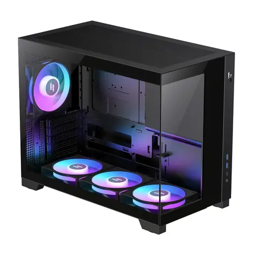 Gamemax кутия Case mATX - NEX C33 BK - 3
