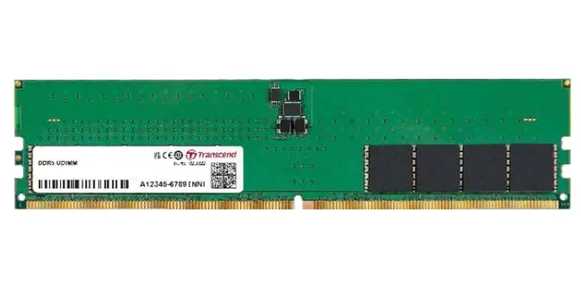 Памет, Transcend 8GB JM DDR5 4800 U-DIMM 1Rx16 1Gx16 CL40 1.1V