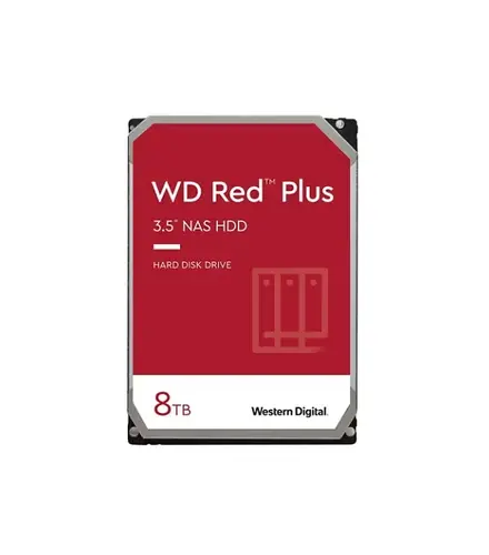 Твърд диск, Western Digital Red 8TB Plus ( 3.5", 128MB, 5640 RPM, SATA 6Gb/s )