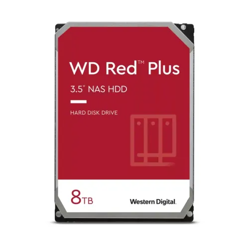 Твърд диск, Western Digital Red Plus 8TB 256MB 5640rpm SATA NAS 3.5