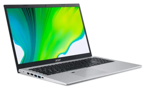 Лаптоп, Acer Aspire 5, A515-56-35Q9, Core i3 1115G4 (up to 4.10GHz, 6MB), 15.6" FHD (1920x1080), 8GB DDR4( 4GB on board), 512GB SSD PCIe, Intel UHD Graphics, RG-45, HDMI, Wi-Fi 6 AX, BT, Win 11 Home