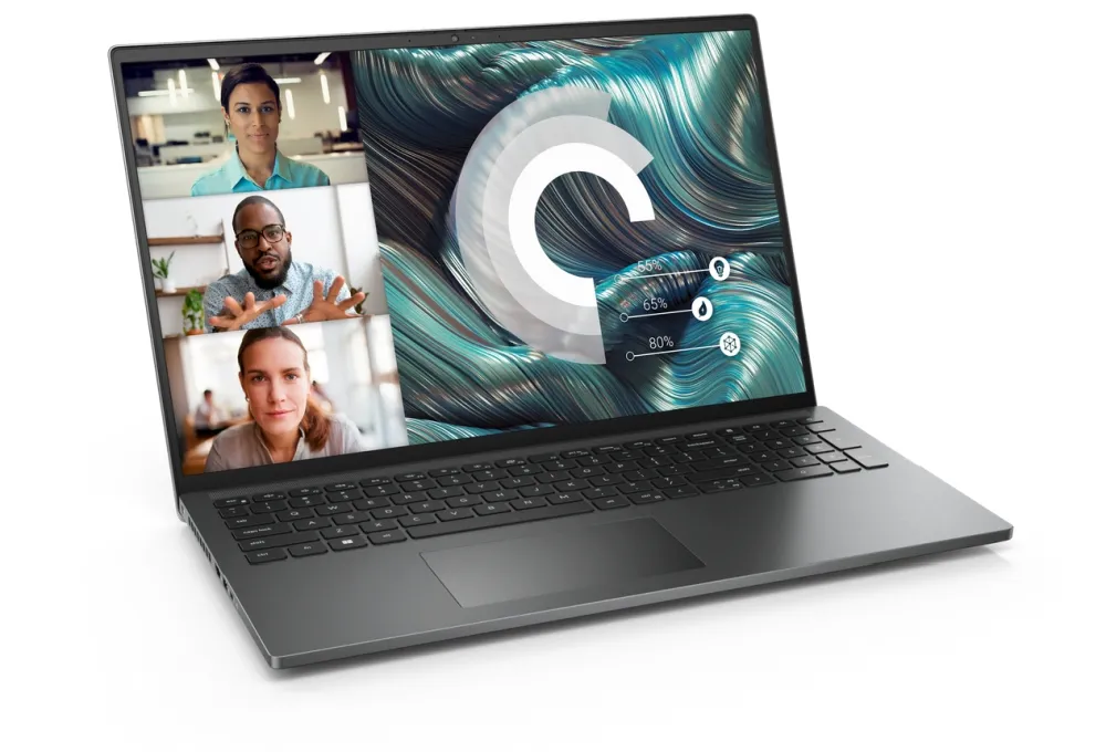 Лаптоп, Dell Vostro 7620, Intel Core i7-12700H (24M Cache, up to 4.70 GHz), 16" FHD+ (1920x1200) WVA AG 250 nits, 16GB (1x8GB onboard + 1x SoDIMM 8GB) 4800Mhz DDR5, 1TB SSD PCIe M.2, Nvidia GeForce RTX 3050 Ti 4GB, Cam&Mic, Wi-Fi , BT, Backlit Kb, Win 11 Pr - image 1