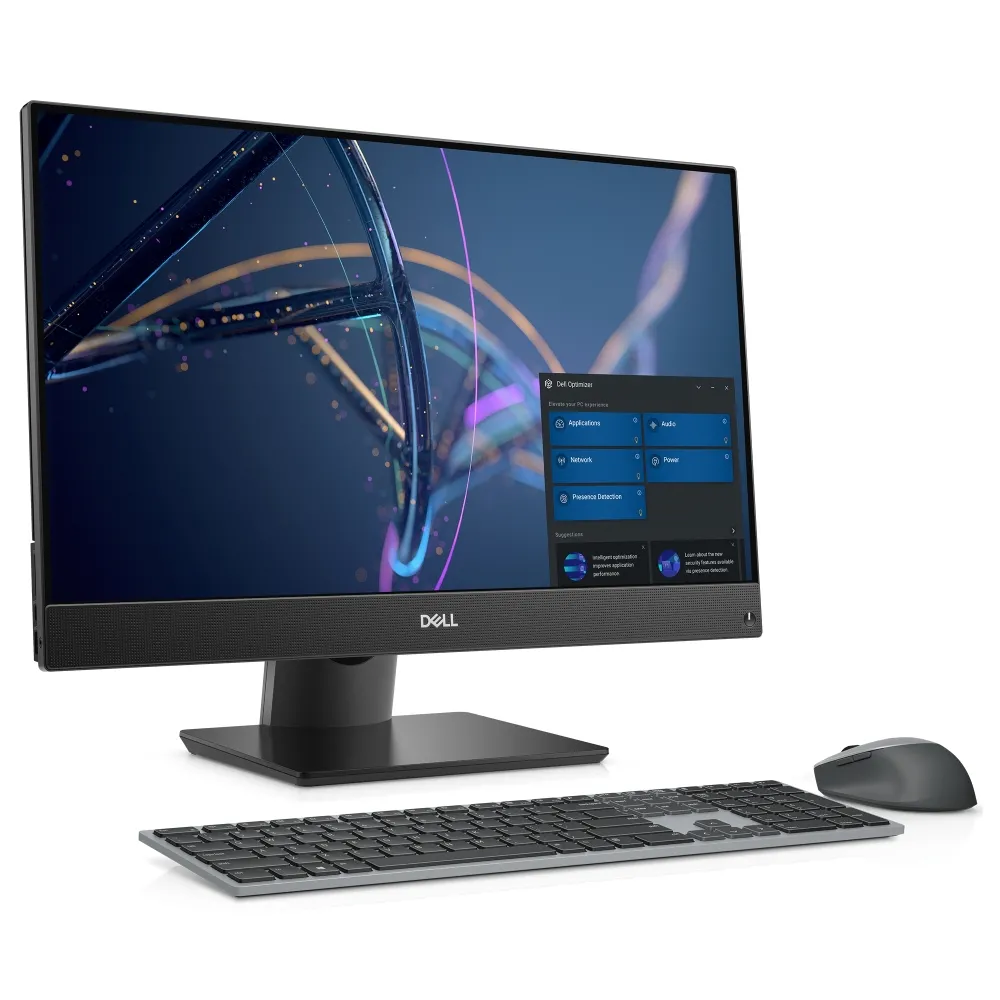 Настолен компютър - всичко в едно, Dell Optiplex 5400 AIO, Intel Core i5-12500 (18MB/3.0GHz to 4.6GHz), 23.8" FHD (1920x1080), 8GB (1x8GB) DDR4, 256GB SSD PCIe M.2, Integrated Graphics, Adj Stand, FHD Camera, WiFi 6E, BT, Wireless KB&Mouse, Ubuntu, 3Y PS