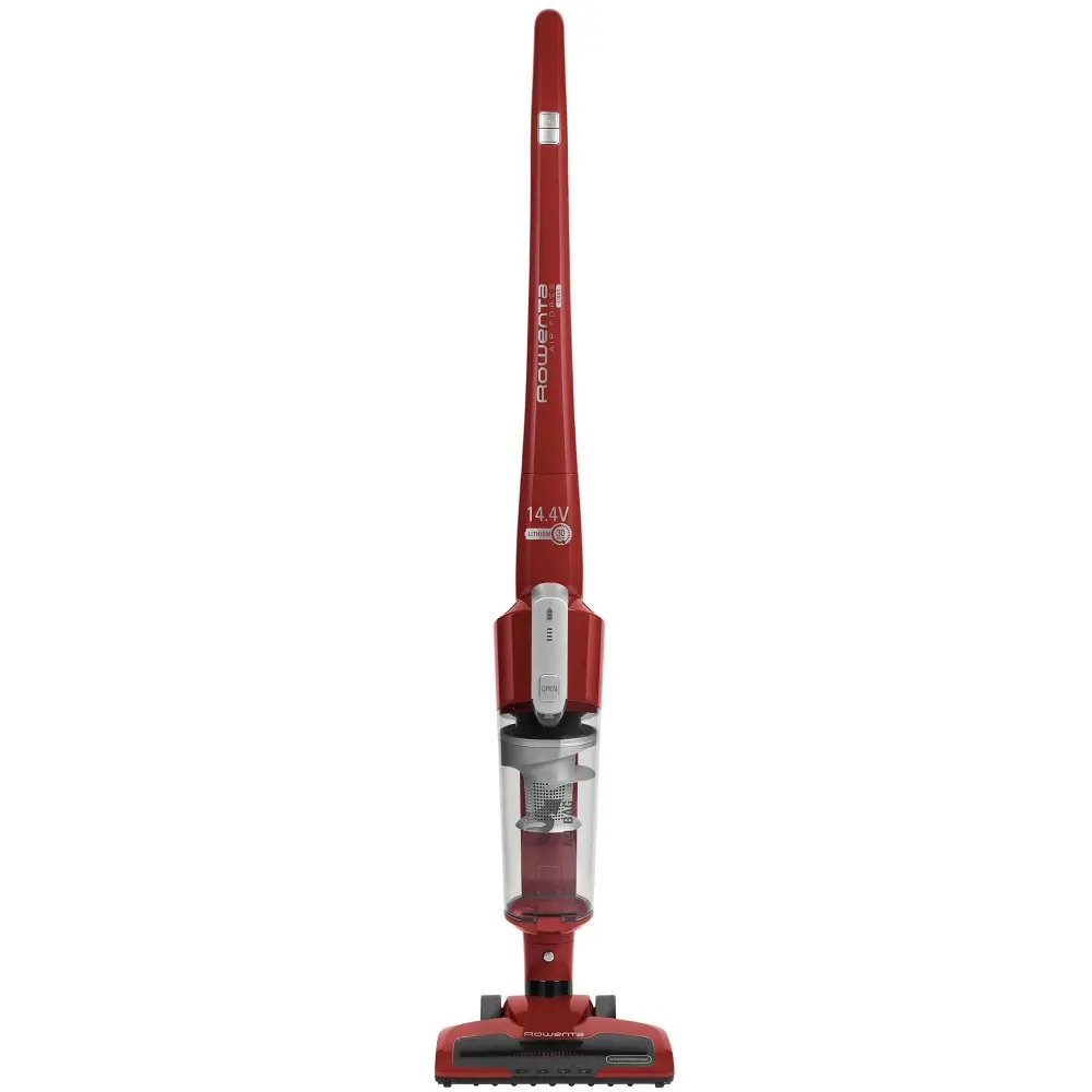 Прахосмукачка, Rowenta RH6543WH, AIR FORCE EXTREME, cyclonic technology, 14.4V lithium ion battery, up to 30 min. running time, 5 h recharging time, Head with LED, dust container capacity: 0.65 L, 80 dB(A), red - image 1