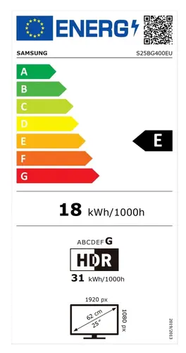 Монитор, Samsung 25BG400 25" Odyssey G4, IPS, 240 Hz, 1 ms GTG, 1920x1080, 400 cd/m2, 1000:1 Contrast, Eco Saving Plus, Flicker Free, AMD FreeSync Premium, Black Equalizer,  DP, 2xHDMI, Headphone Jack, Black - image 11