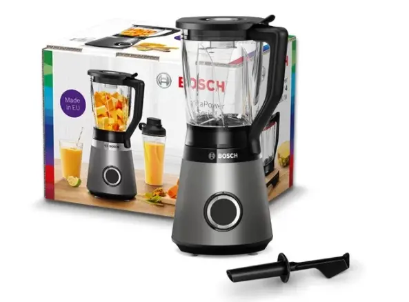 Blender, Bosch MMB6172S Series 4, VitaPower Blender, 1200 W, Glass ThermoSafe jug 1.5 l, două trepte de viteză și funcție pulse, lame ProEdge din oțel - image 3