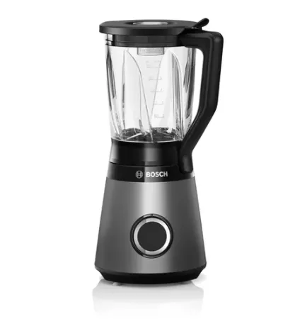 Блендер, Bosch MMB6172S Series 4, VitaPower Blender, 1200 W, Glass ThermoSafe jug 1.5 l, Two speed settings and pulse function, ProEdge stainless steel blades made in Solingen, Silver