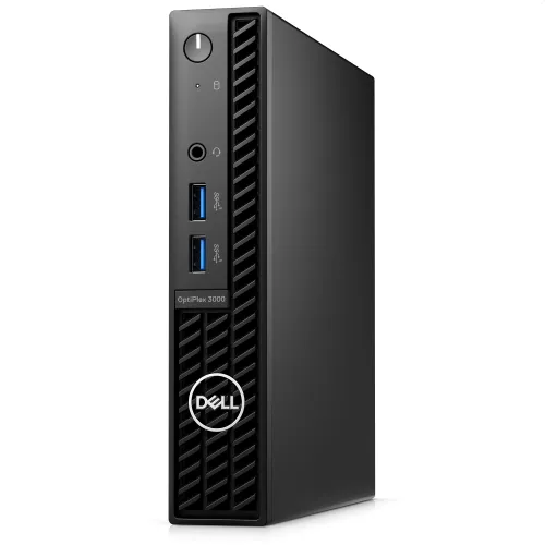 Настолен компютър, Dell OptiPlex 3000 MFF, Intel Core i3-12100T (4 Cores/12MB/2.2GHz to 4.1GHz), 8GB (1x8GB) DDR4, 256GB SSD PCIe M.2, Integrated, Wi-Fi 6+ BT 5.2, Keyboard&Mouse, Win 11 Pro, 3Y PS