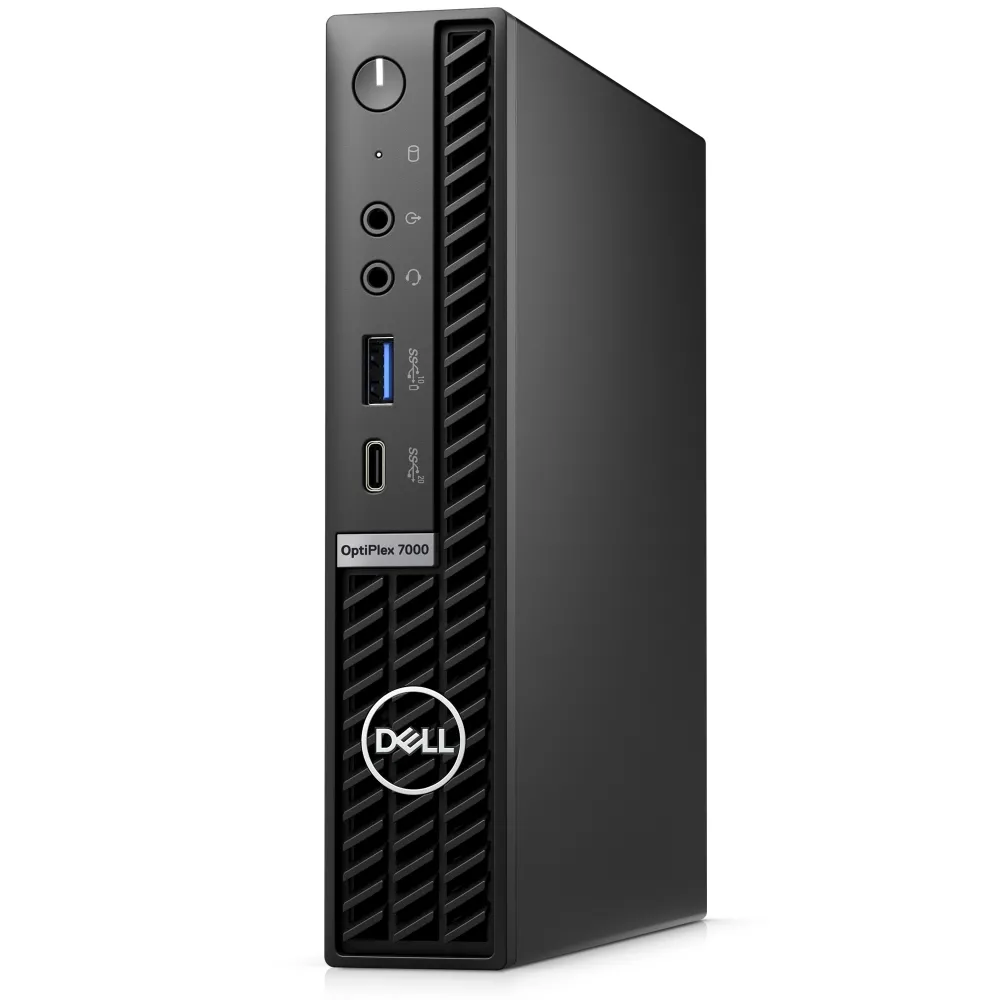 Настолен компютър, Dell OptiPlex 7000 MFF, Intel Core i5-12500T (6 Cores/18MB/2.0GHz to 4.4GHz), 8GB (1x8GB) DDR4, 256GB SSD PCIe M.2, Intel UHD 770, WiFi+BT,Keyboard&Mouse, Win 11 Pro, 3Y BOS - image 1
