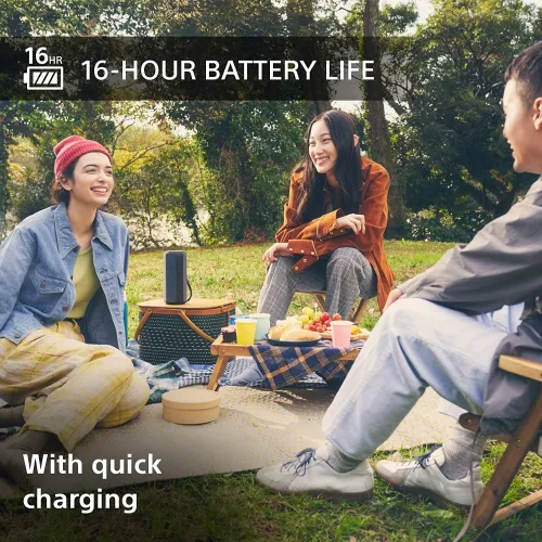 Ηχεία, Sony SRS-XE200 Portable Wireless Speaker, Μαύρο - 5
