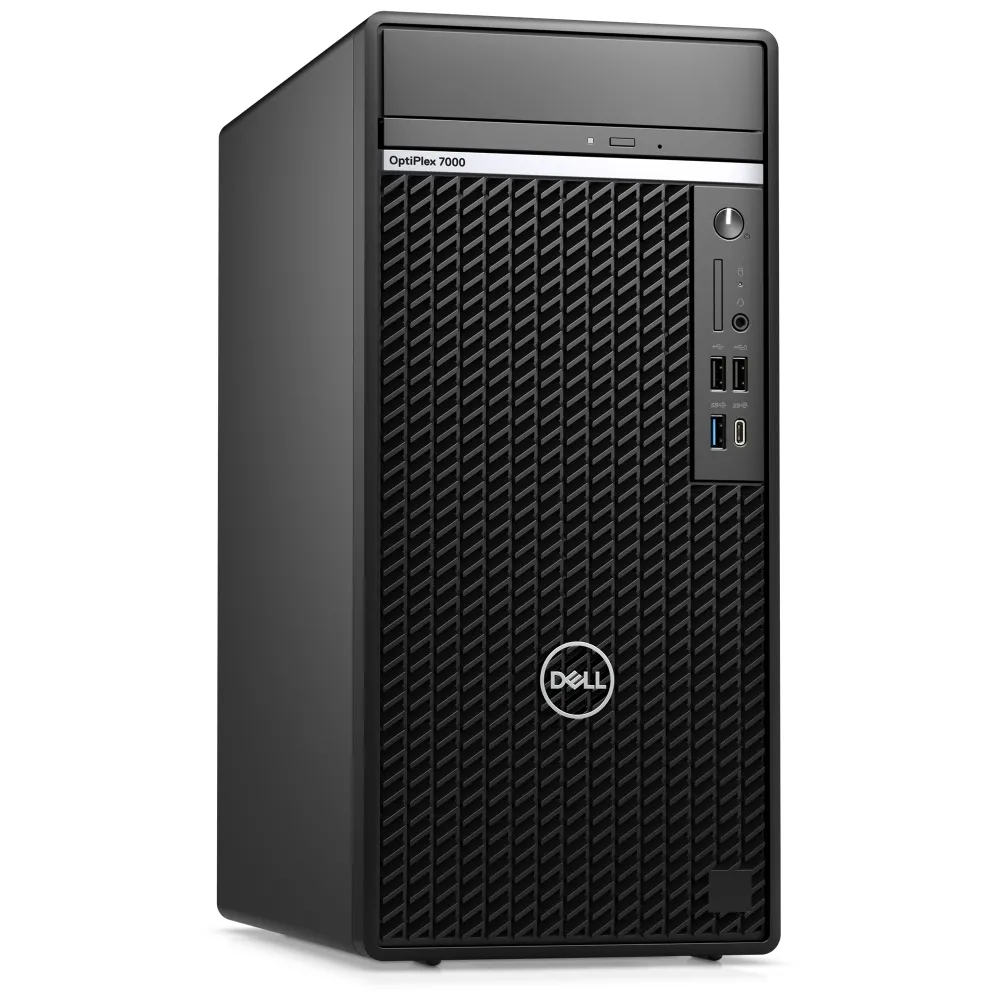 Настолен компютър, Dell OptiPlex 7000 MT, Intel Core i7-12700 (12Cores/25MB/2.1GHz to 4.9GHz), 16GB (2x8GB) DDR5, 512GB PCIe NVMe SSD, Intel Integrated Graphics, DVD+/-RW, K&M, Ubunto, 3Y Pro S - image 2