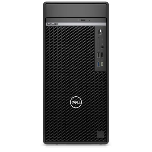Настолен компютър, Dell OptiPlex 7000 MT, Intel Core i7-12700 (12Cores/25MB/2.1GHz to 4.9GHz), 16GB (2x8GB) DDR5, 512GB PCIe NVMe SSD, Intel Integrated Graphics, DVD+/-RW, K&M, Ubunto, 3Y Pro S