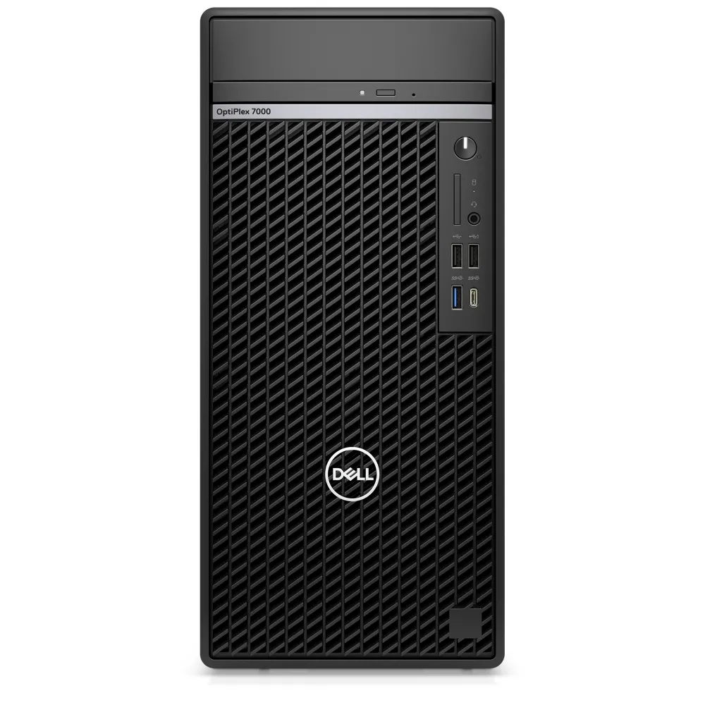 Настолен компютър, Dell OptiPlex 7000 MT, Intel Core i7-12700 (12Cores/25MB/2.1GHz to 4.9GHz), 16GB (2x8GB) DDR5, 512GB PCIe NVMe SSD, Intel Integrated Graphics, DVD+/-RW, K&M, WIN 11 pro, 3Y Pro S