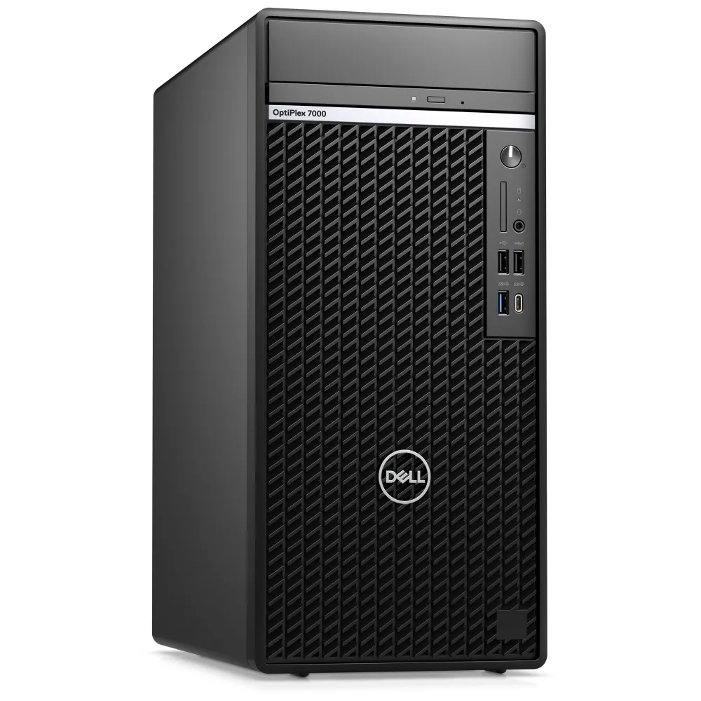 Настолен компютър, Dell OptiPlex 7000 MT, Intel Core i7-12700 (12Cores/25MB/2.1GHz to 4.9GHz), 16GB (2x8GB) DDR5, 512GB PCIe NVMe SSD, Intel Integrated Graphics, DVD+/-RW, WiFi, BT, K&M, WIN 11 pro, 3Y Pro S - image 2